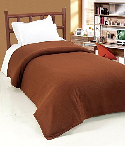 Goyal's Polar Fleece 250 TC Single Bed Blanket- Set of 3 (Red, Blue, Brown)