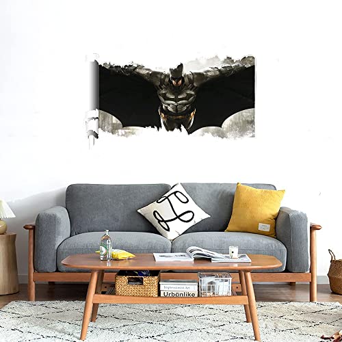 GADGETS WRAP Printed Wall Decal Sticker Scratched Paper Style Wall Decal (90cm x 50cm) - Bat Flying (2)