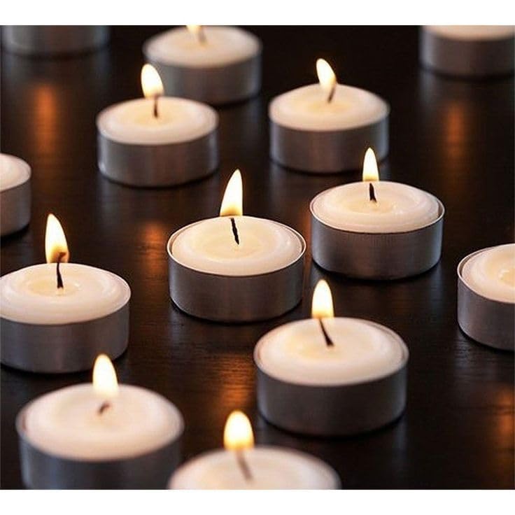 Aluminium Tea Light Scented Candles - Pack of 10