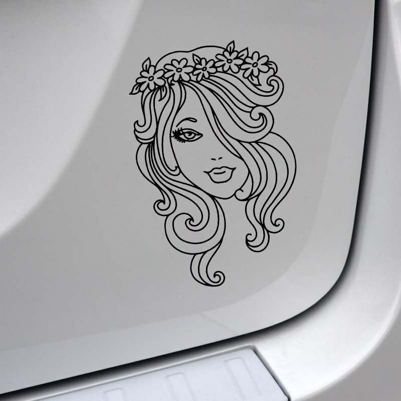 GADGETS WRAP Vinyl Wall Decal Sticker Artistical Beautiful Girl Fashion Cool Style Car Sticker