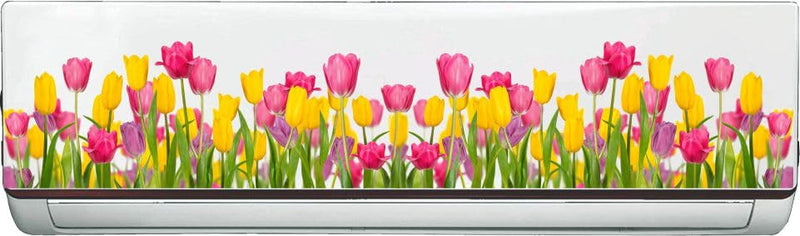 Rangeele '3D Nature Flower'' AC Cover Sticker (96.5 cm x 30.2 cmx 24.1 cm)