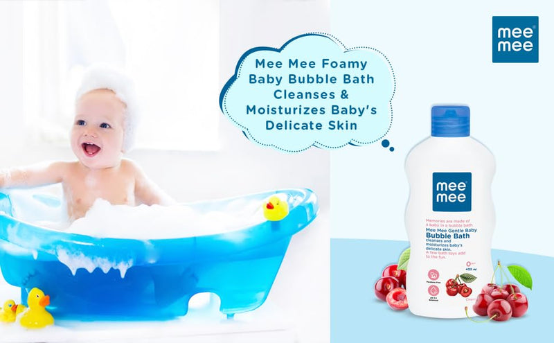 Mee Mee Gentle Baby Bubble Bath, White, 500ml