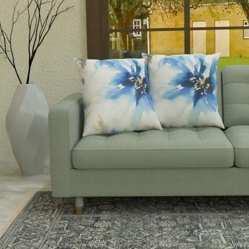 SET of 2 DECORATIVE DIGITALLY PRINTED PILLOWS for COUCHES, SOFAS, LIVING ROOM & OUTDOOR (20x20 inch)