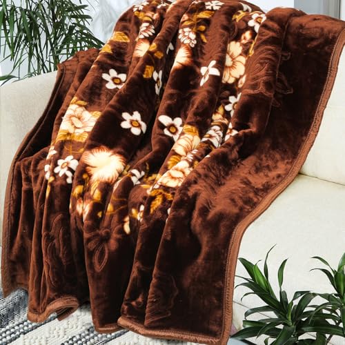 VAS COLLECTIONS® Premium Soft Mink Blanket - Warm & Cozy, King Double Bed, Plush Fleece for Bed, Couch, Sofa - Luxurious Winter Blanket 2.5Kg Multi-1