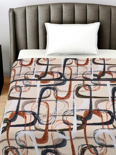 FABINALIV Multicolor Abstract 230 GSM Ultra Soft Single Bed AC Blanket (FLSBK-1004-Multi)