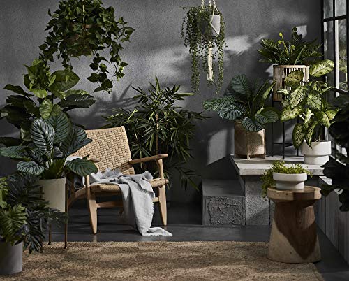 ARICKDECOR Artificial Fiddle Leaf Artificial Plants for Home Decor with Pot Green, 1 Piece 4 Feet