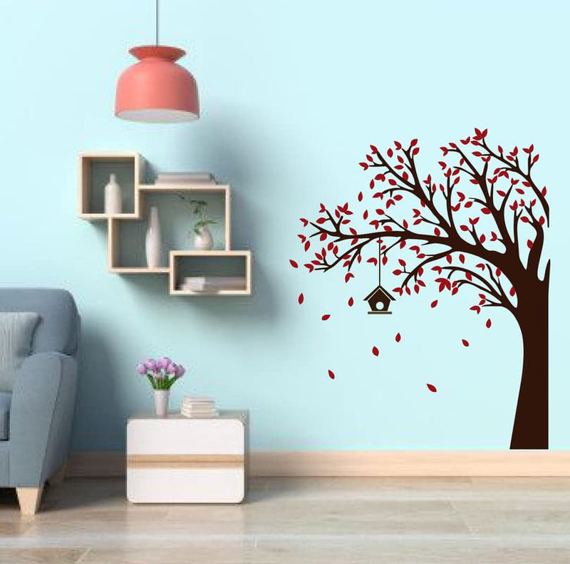 Decoreative red Tree Wall Sticker