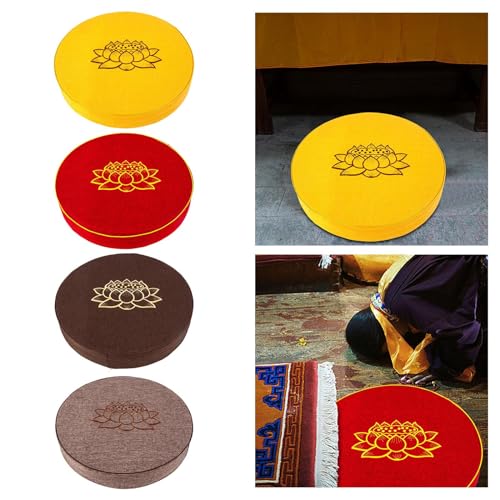 ATORSE® Yoga Cushion Buddhist Comfortable Floor Pillow For Women Men Yoga Stretching Yellow