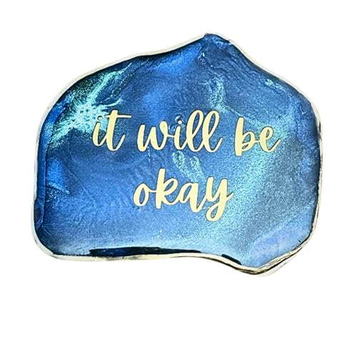 ARTYLOGS It Will Be Okay Fridge Magnet - Reassuring Resin Art for Peace of Mind