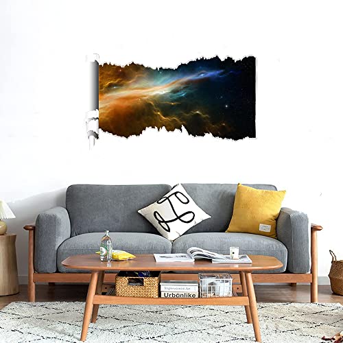 GADGETS WRAP Printed Wall Decal Sticker Scratched Paper Style Wall Decal (90cm x 50cm) - Galaxy Flares