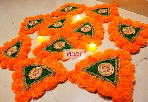 SP SELLPLUS Decorative Design Candle T-Light |Diwali | Marriage | Party | and All Festival Decor | Home | Wall | Main Door | Office | Etc Decoration Item Pack of 2 (Pink)