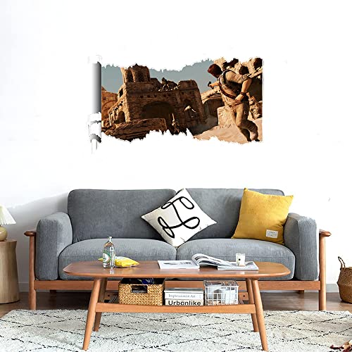 GADGETS WRAP Printed Wall Decal Sticker Scratched Paper Style Wall Decal (90cm x 50cm) - Uncharted 3 Drakes Deception