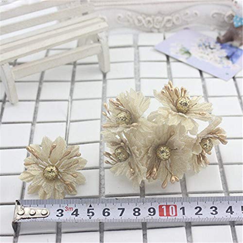 Delush Design Artificial Flowers (Golden, Silver, 36 Piece)