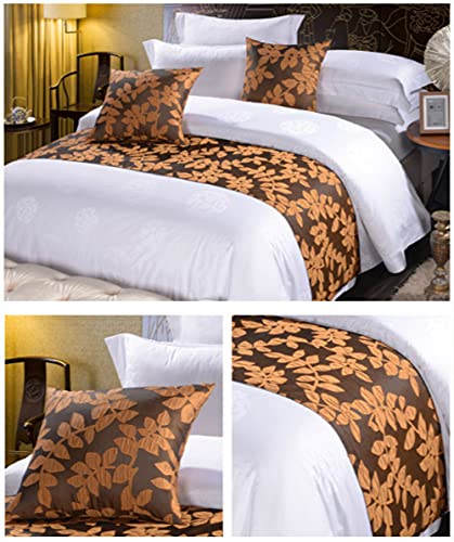 QFWMCW Hotel Bedding Bed Runners Scarves Queen Size Modern Bed Spread with Matching Pillows Home Bedding Decoration No Fading King Size