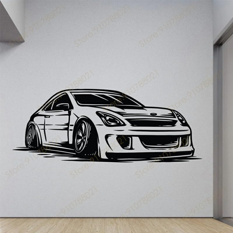 GADGETS WRAP Vinyl Modern Sport Racing Car Wall Sticker Vinyl Art