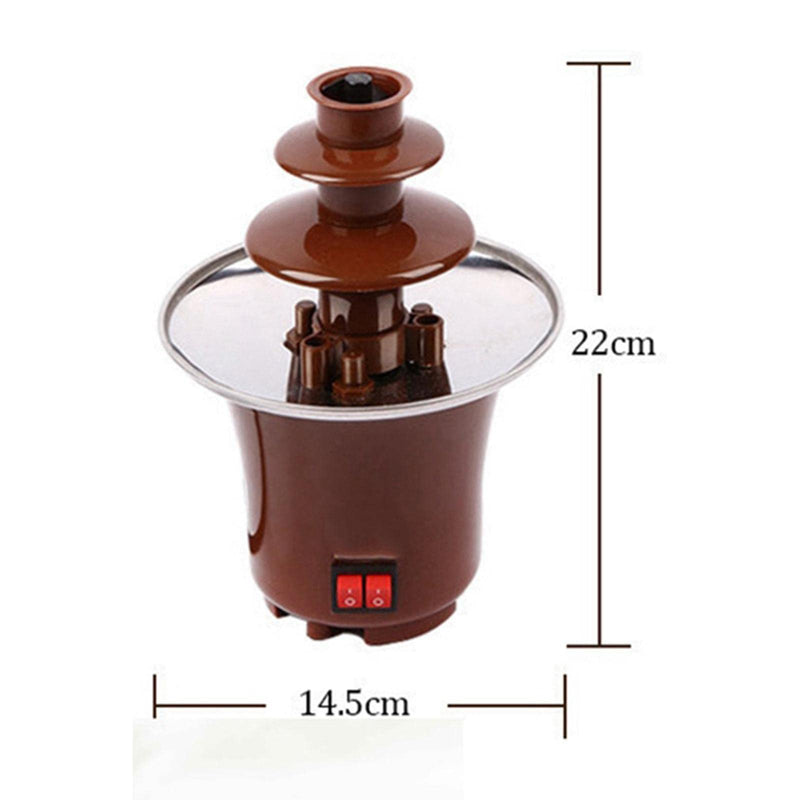 Trendy Retail® Compact Chocolate Fondue Fountain Easy to Assemble DIY Waterfall Liqueurs