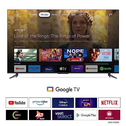 TCL 139 cm (55 inches) 4KUltra HD Smart QLED Google TV 55C645 (Black)