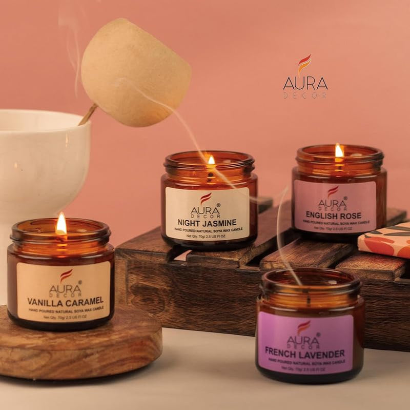 Techking Transform your space with Rose Scented Jar Candles. Ideal for Home Decor, Women's Gifts, Birthdays, and Christmas. Elevate any occasion with The delightful fragrance of roses.