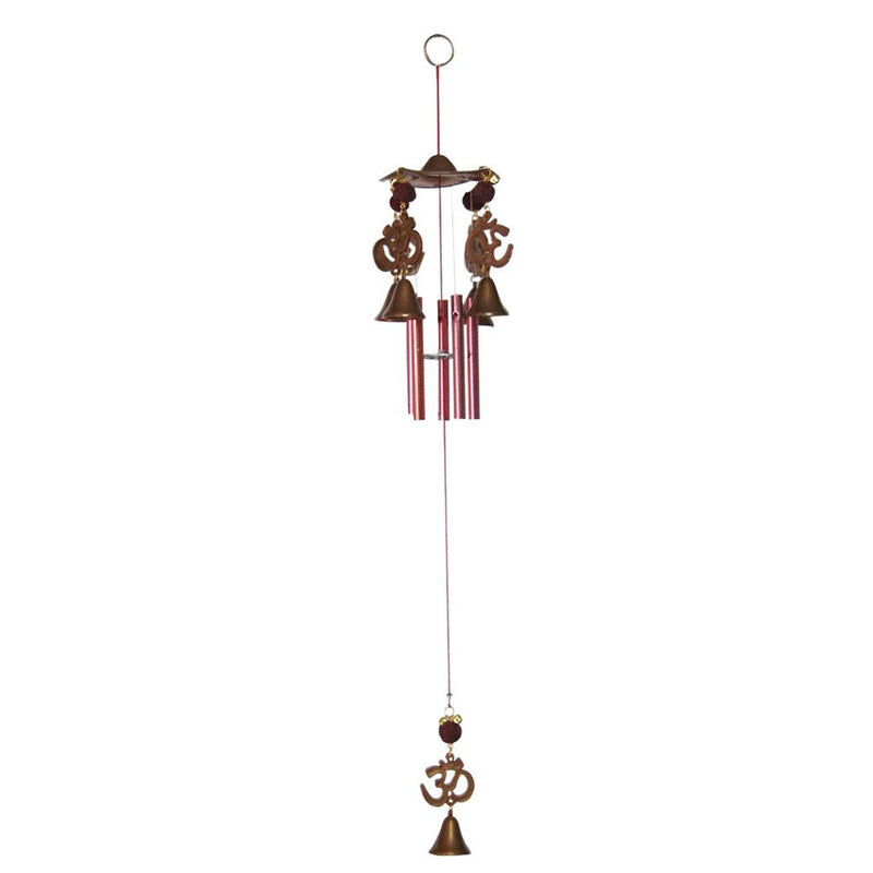 Divya Mantra Feng Shui Om Rudraksha 5 Pipe Wind Chime