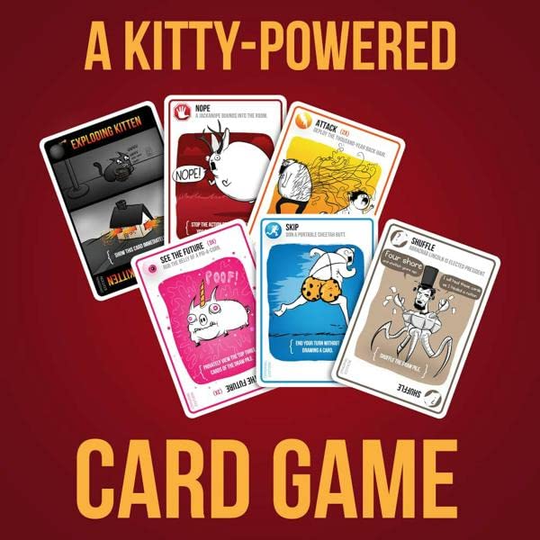 Toy Garage Exploding Kitten Card Game for Kids Adults Friends and Family Age 7 Years and up 2 to 5 Players