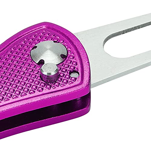 Green Fork, Great Rust‑Resistant Divot Repair Tool for Repair Courses(Purple)