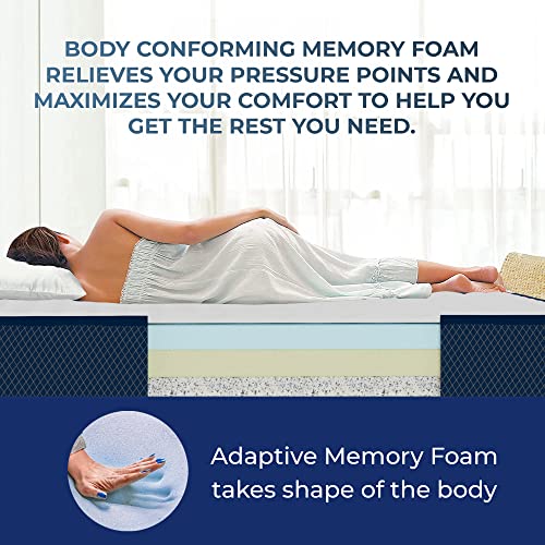 Comforto Orthopedic Doctor Plus 6 Inch 3-Layered Memory Foam Mattress (78x48x6 Inch, Double Size Mattress)