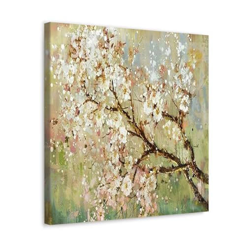 GADGETS WRAP Canvas Gallery Wrap Framed for Home Office Studio Living Room Decoration (17x17inch) - Oriental Blossom