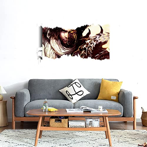 GADGETS WRAP Printed Wall Decal Sticker Scratched Paper Style Wall Decal (90cm x 50cm) - Persia The Two Thrones