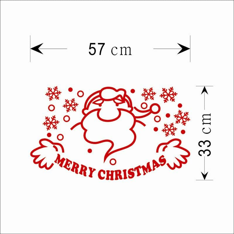 GADGETS WRAP Vinyl Wall Decal Sticker Santa Clause Merry Christmas Quotes Snowflake Pattern