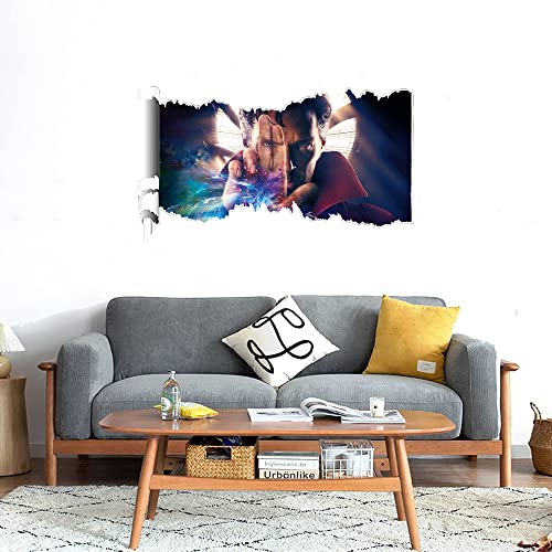 GADGETS WRAP Printed Wall Decal Sticker Scratched Paper Style Wall Decal (90cm x 50cm) - Dr. Strange