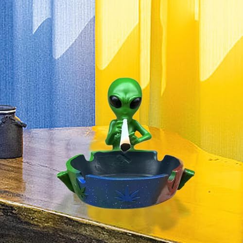 CALANDIS® Ashtray Statue Souvenirs Decor Crafts Unique Table Decor Figurine Decoration Green | Figurines | Home Dacor