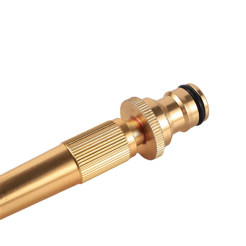 Ugaoo High Pressure Brass Nozzle Gun for 1/2" Garden Hose Pipe, Perfect for Car Bike Washing & Gardening Water Pipe (Push-Fit Brass Nozzle)