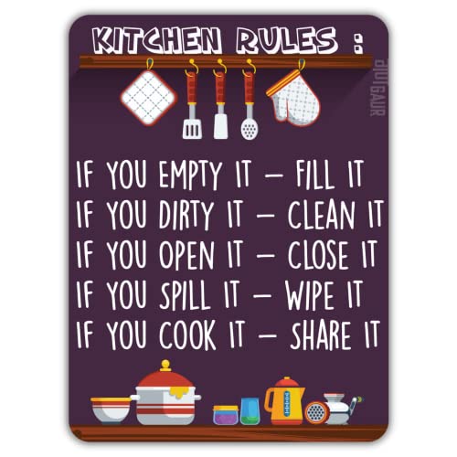 Gangaur Kitchen Rules Kitchen Fridge Magnet- Pack Of 1 Fridge Magnet