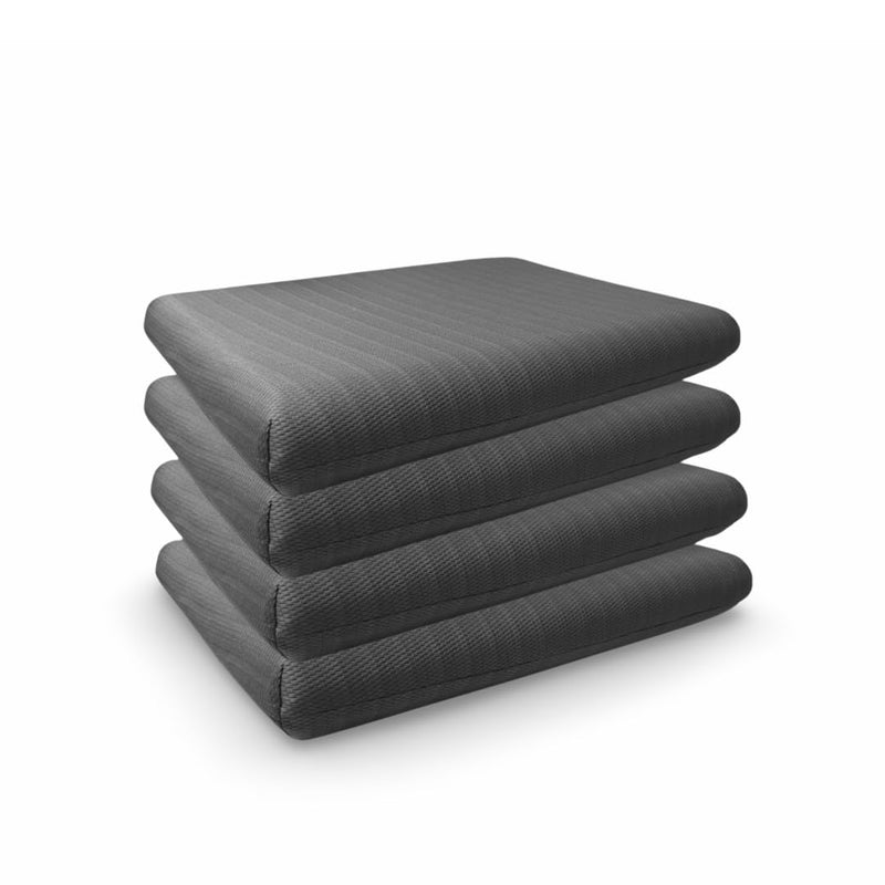 Cushio™ Memory Foam Pillow - Orthopedic Bed Pillow - Size 24"x16"3" inches (Pack of 4) - Pain Relief & Plush Comfort - Experience The Best - Free Pllow Cover (Grey)