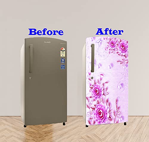 Wallpaper Mart Fridge Single Door Sticker Wrap (Size 24x49 inch) Design59