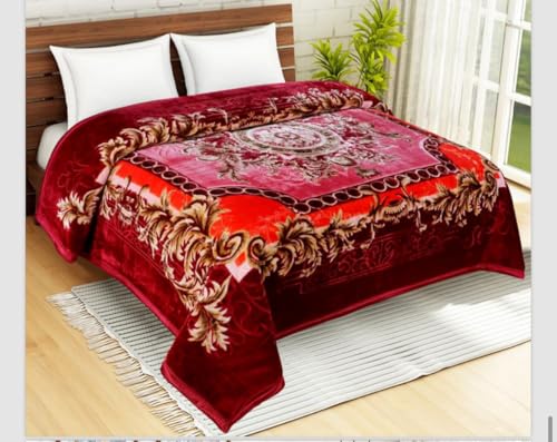 ALCITIC HOME Luxurious Celerrio Warm Mink Blanket Double Bed for Winter.