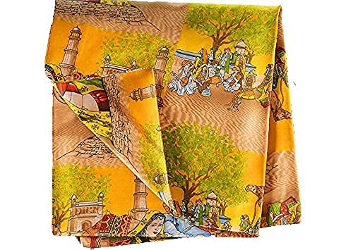 J SHREE Rajasthani Print Single Bed Reversible AC Blanket | Dohar | Quilt | Comforter | Duvet (Polycotton, Multicolor)