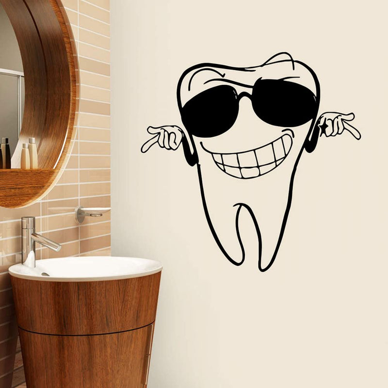 GADGETS WRAP Vinyl Decal Sticker Smiling Tooth (Item Finish Size : 56cm x 56cm)