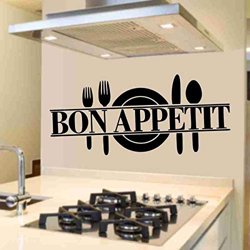 KREEPO Bon Appetit- Wall Sticker for Cafe, Restaurants, Kitchen Wall Stickers Stylish Kitchen Art