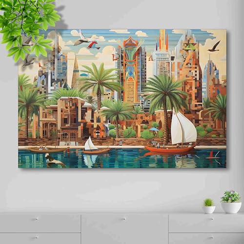 SAF paintings modern art Painting | modern art paintings for living room | modern art painting for wall decoration | modern art painting canvas 24 inch x 36 inch SANF-CR37