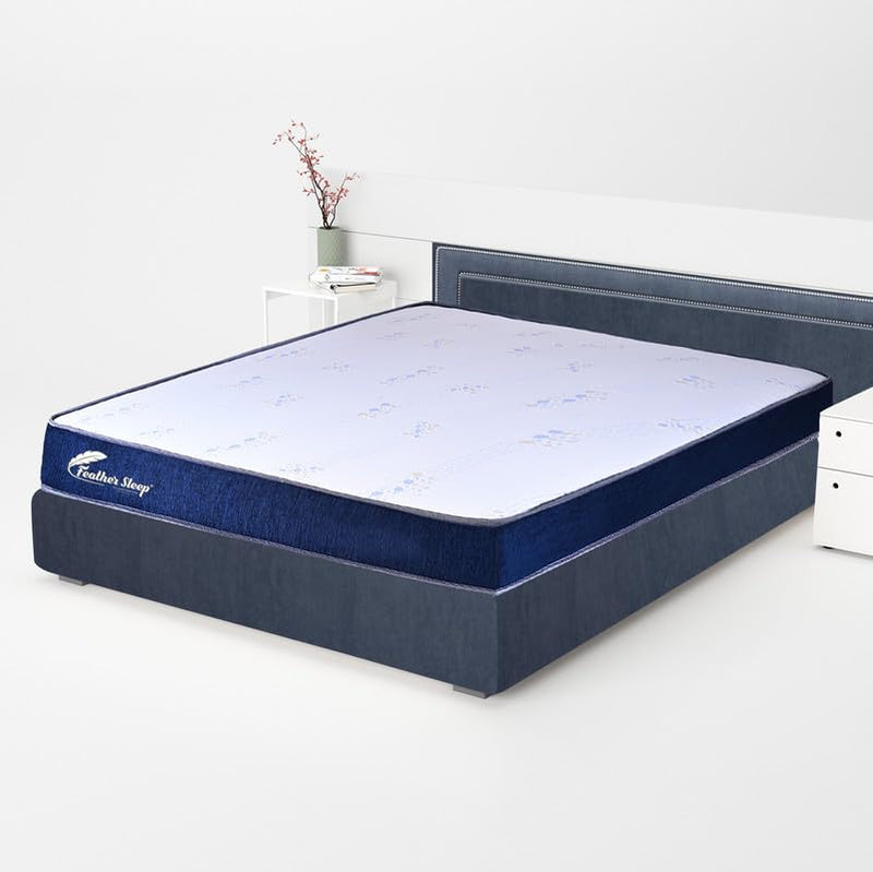 Feather Sleep TOP Memory Foam Pocket Spring Mattress |Latex Feel Mattress | 8 Years Warranty | King Bed Size Mattress Responsive Support (78x72x7 inch)