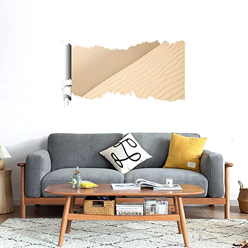 GADGETS WRAP Printed Wall Decal Sticker Scratched Paper Style Wall Decal (90cm x 50cm) - Sand Beach