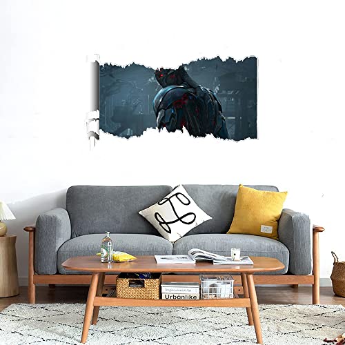 GADGETS WRAP Printed Wall Decal Sticker Scratched Paper Style Wall Decal (90cm x 50cm) - Supervillain Ultron