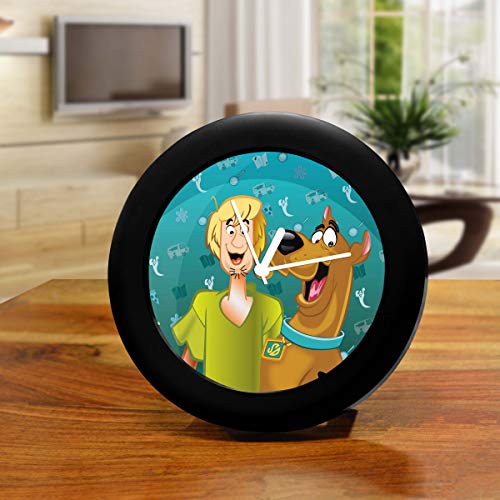 MCSID RAZZ- Scooby- Doo Shaggy and Scooby Design Table Clock Desk Clock |Table Clock for Office,Gift Set Officially Licensed by Turner Entertainment Co, USA (India)