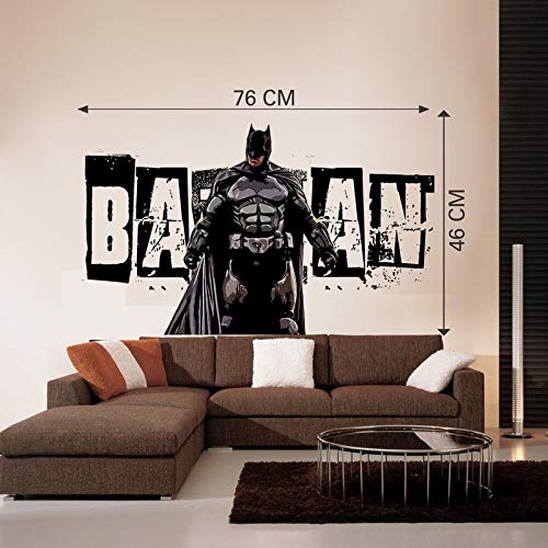 Divine Designs™ PVC Vinyl Self-Adhesive Batman Wall Sticker for Living Room, Bedroom, Office Wall Decoration (18 X 30 INCH) Pack 1