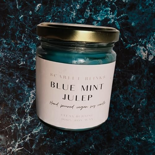 Scarlet Blinks Citrus Sorbet and Blue Mint Julep Candles | Soy Wax Candles | Aroma Therapy Candles | Burning Time :-45 HRS Pack of 2