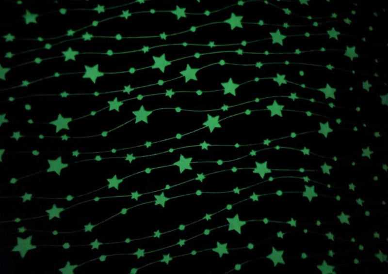 Reexplore Glow in The Dark Radium Blanket for Kids, Teenagers & Adults All Seasons Blanket Single Bed Queen Size (150 x 200 cm, 60 x 80 Inches). (Moon Star) (Dino)