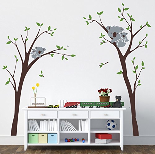 Koala Tree Self Adhesive VinylWaterproof Decorative Wall Stickers for Hall, Bedroom, Kitchen and Furniture