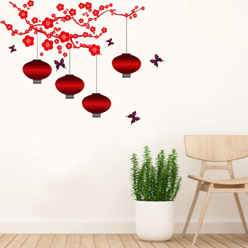 Decoretive red LEMP Wall Sticker