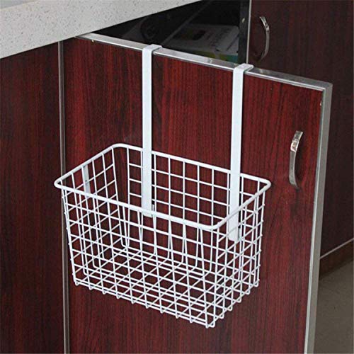 Styleys Iron Multifunctional Kitchen Rack Over The Cabinet Door Wire Storage Basket (S11102, Black, 1, Hanging Shelves)